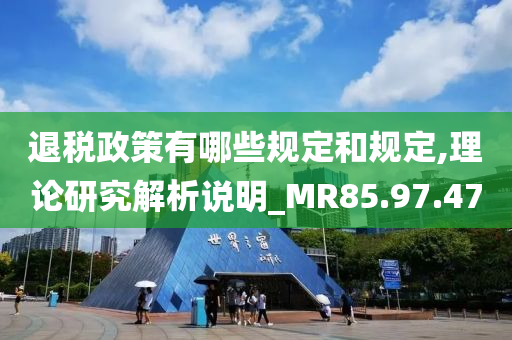 退税政策有哪些规定和规定,理论研究解析说明_MR85.97.47